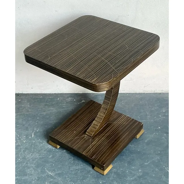 Vintage Boho Amy Howard Gilt Tipped Side Table — additional photo 2