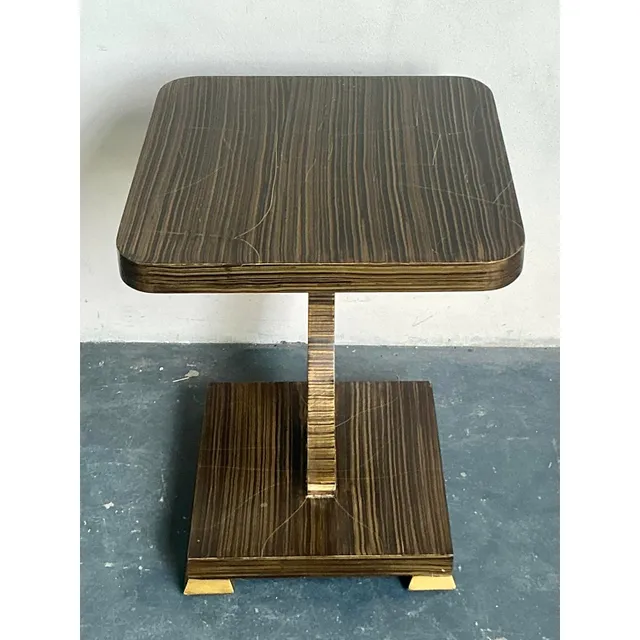 Vintage Boho Amy Howard Gilt Tipped Side Table — additional photo 3