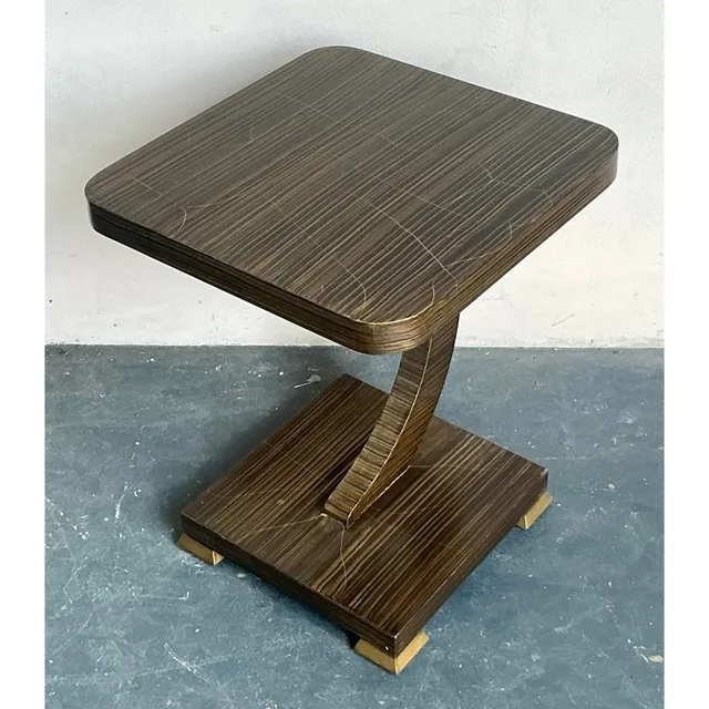 Vintage Boho Amy Howard Gilt Tipped Side Table — additional photo 7