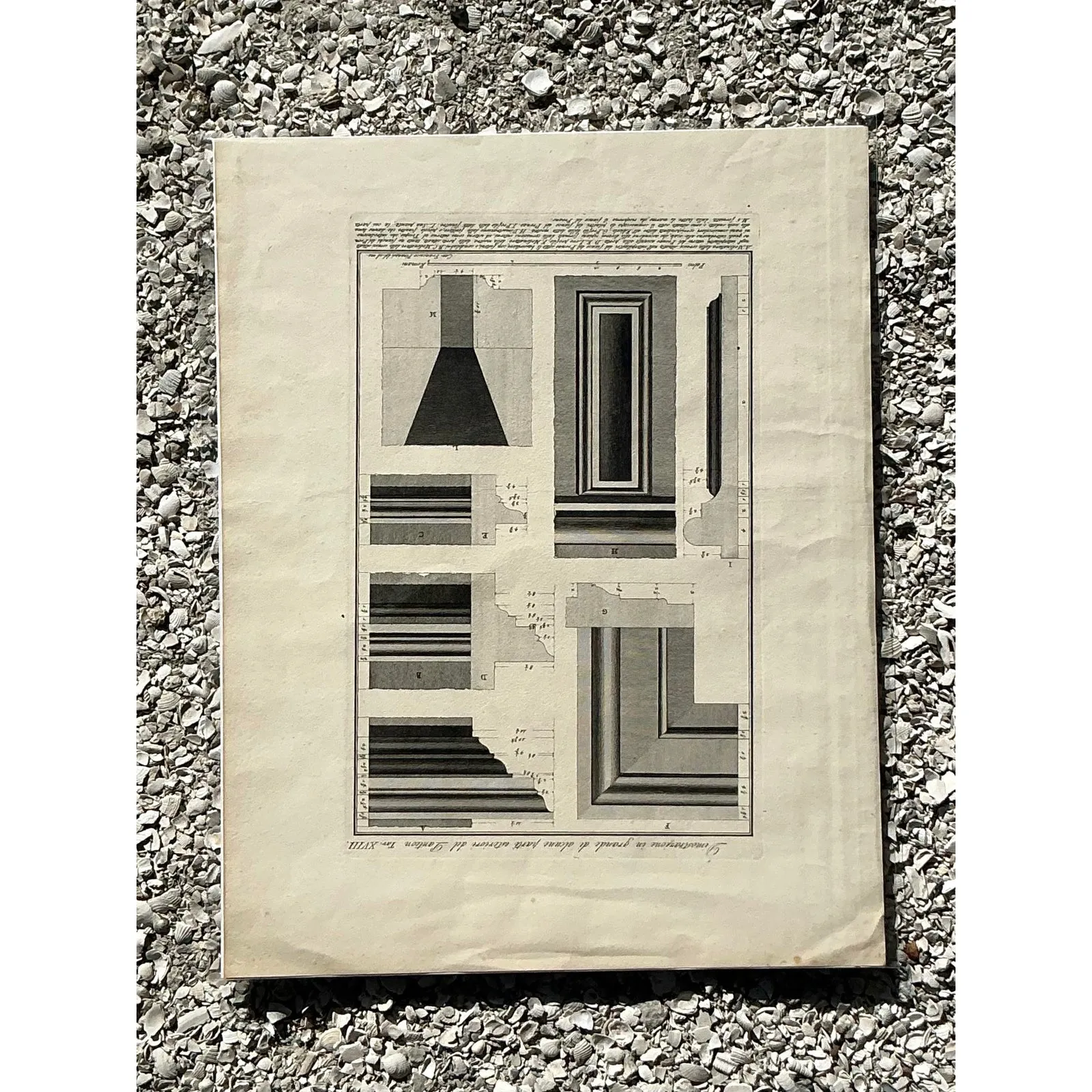 Vintage Boho Architectural Original Print — additional photo 2