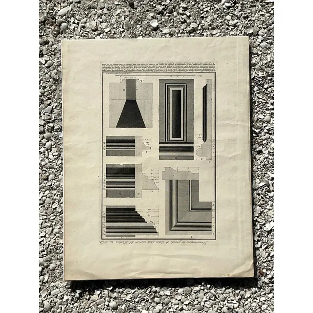 Vintage Boho Architectural Original Print — additional photo 2