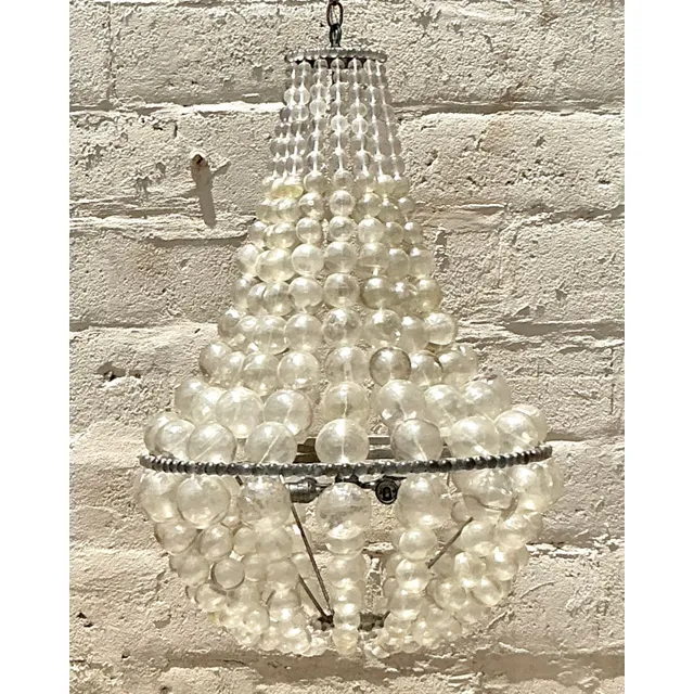 Vintage Boho Ariel Resin Bubble Chandelier After Oly — additional photo 2