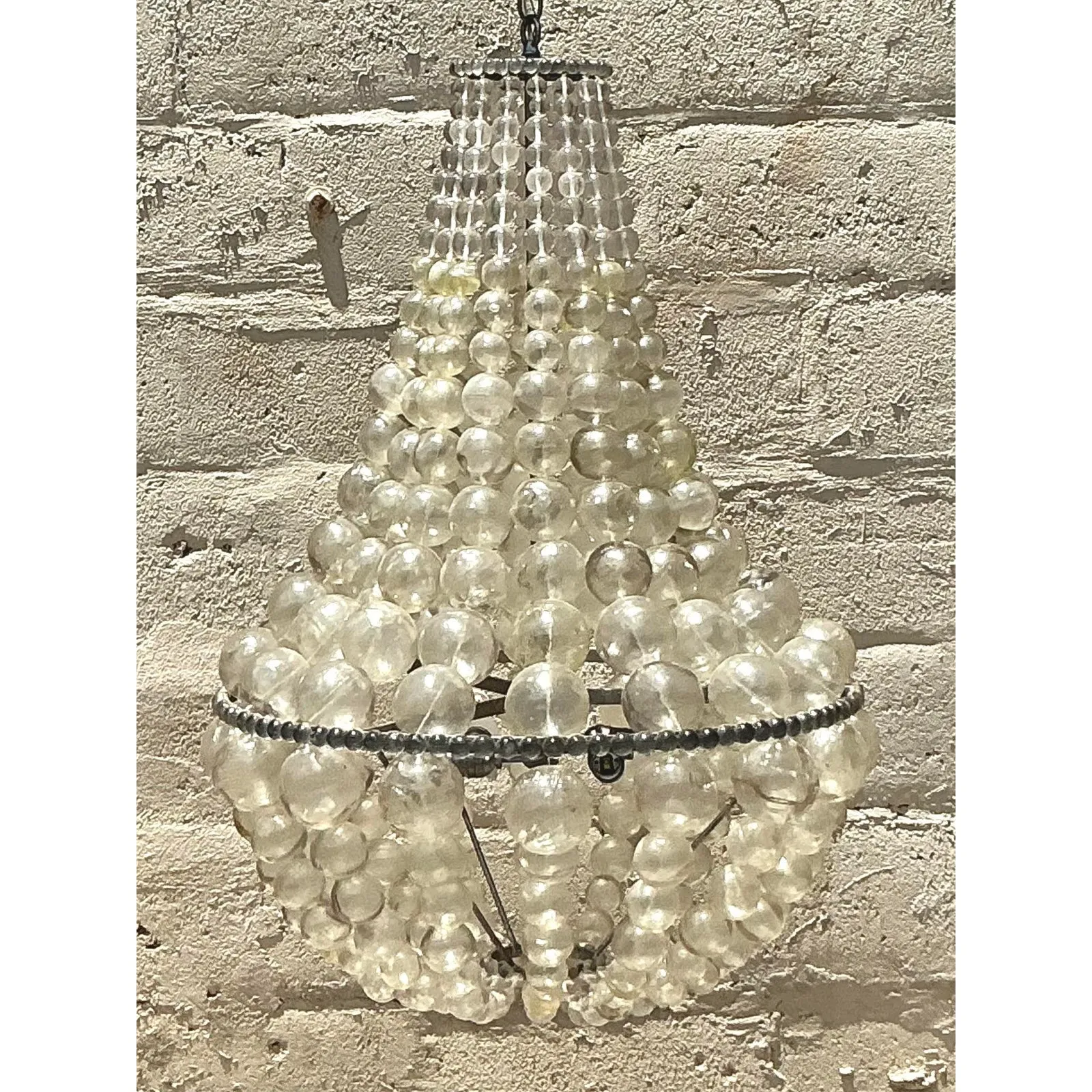 Vintage Boho Ariel Resin Bubble Chandelier After Oly — additional photo 4