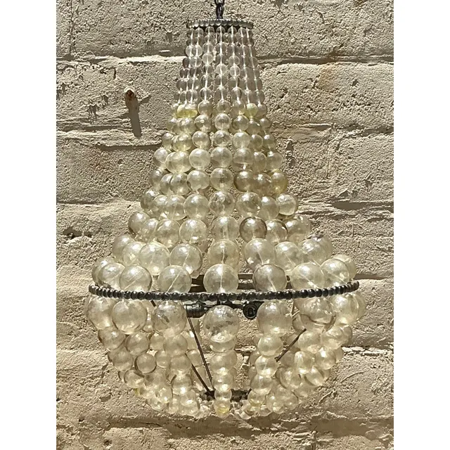 Vintage Boho Ariel Resin Bubble Chandelier After Oly — additional photo 7