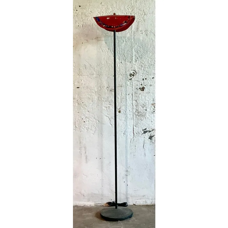 Vintage Boho Art Glass Floor Lamp After Murano — additional photo 4