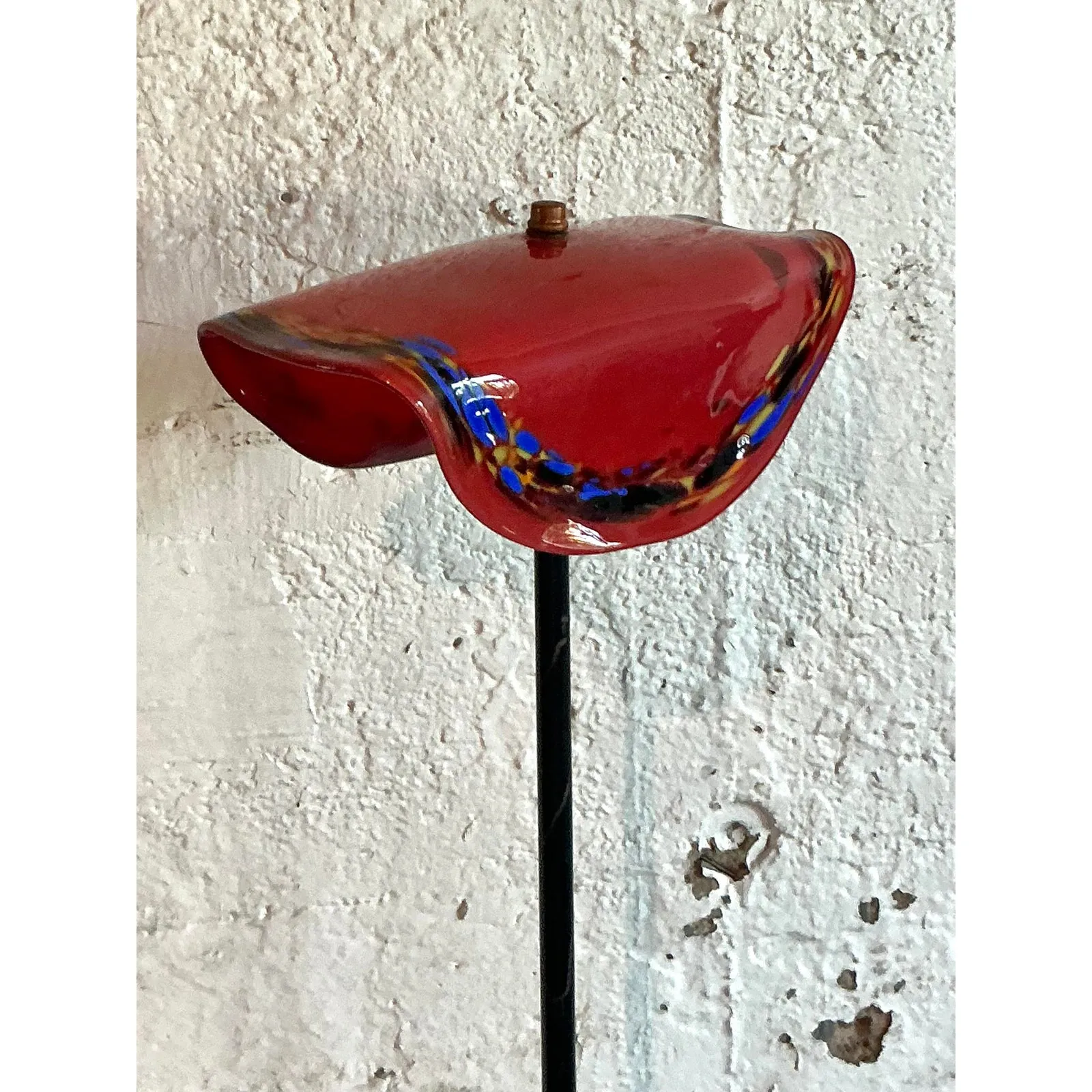Vintage Boho Art Glass Floor Lamp After Murano — additional photo 5