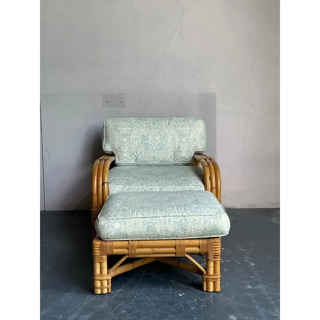 Vintage Boho Bielecky Brothers Lounge Chairs With Ottoman — additional photo 2