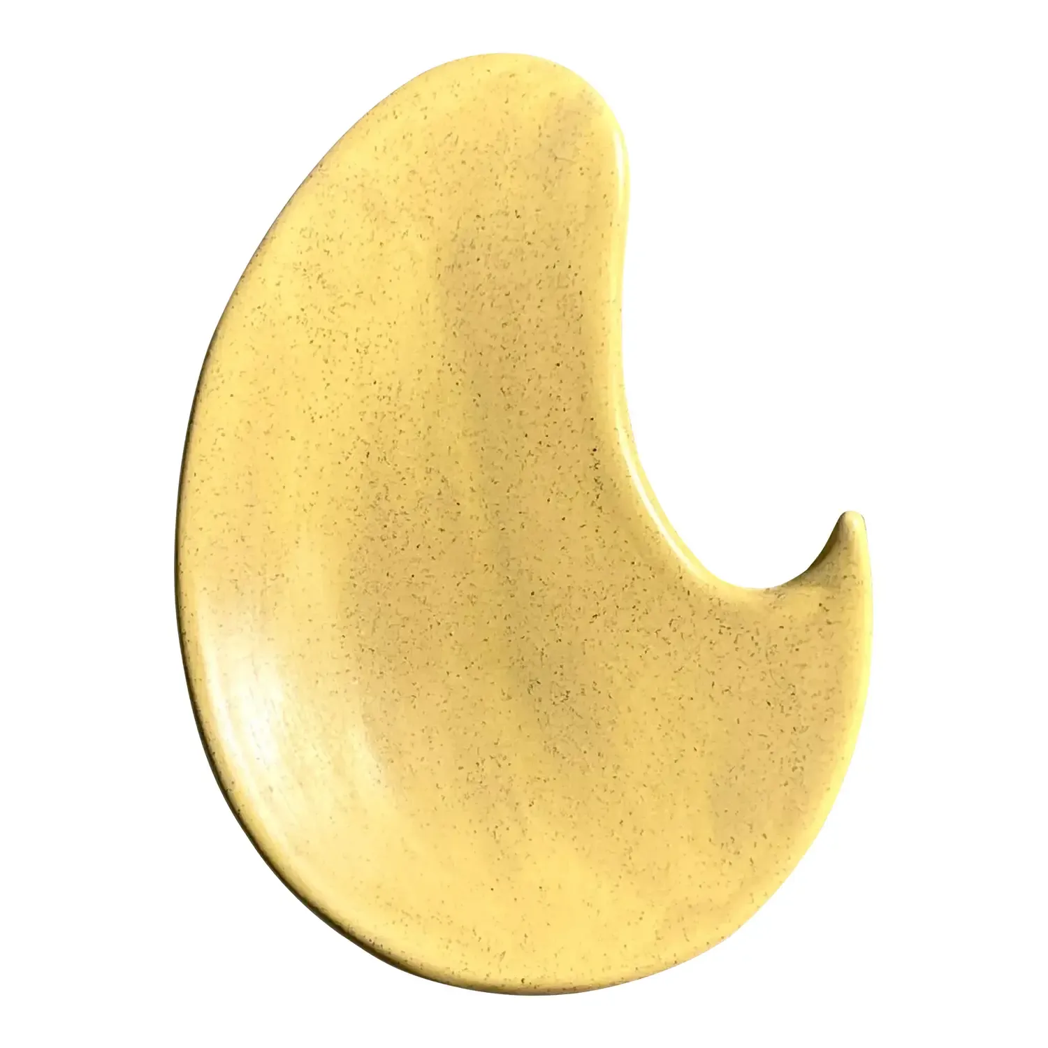 Vintage Boho Biomorphic Glazed Ceramic Platter — additional photo 1