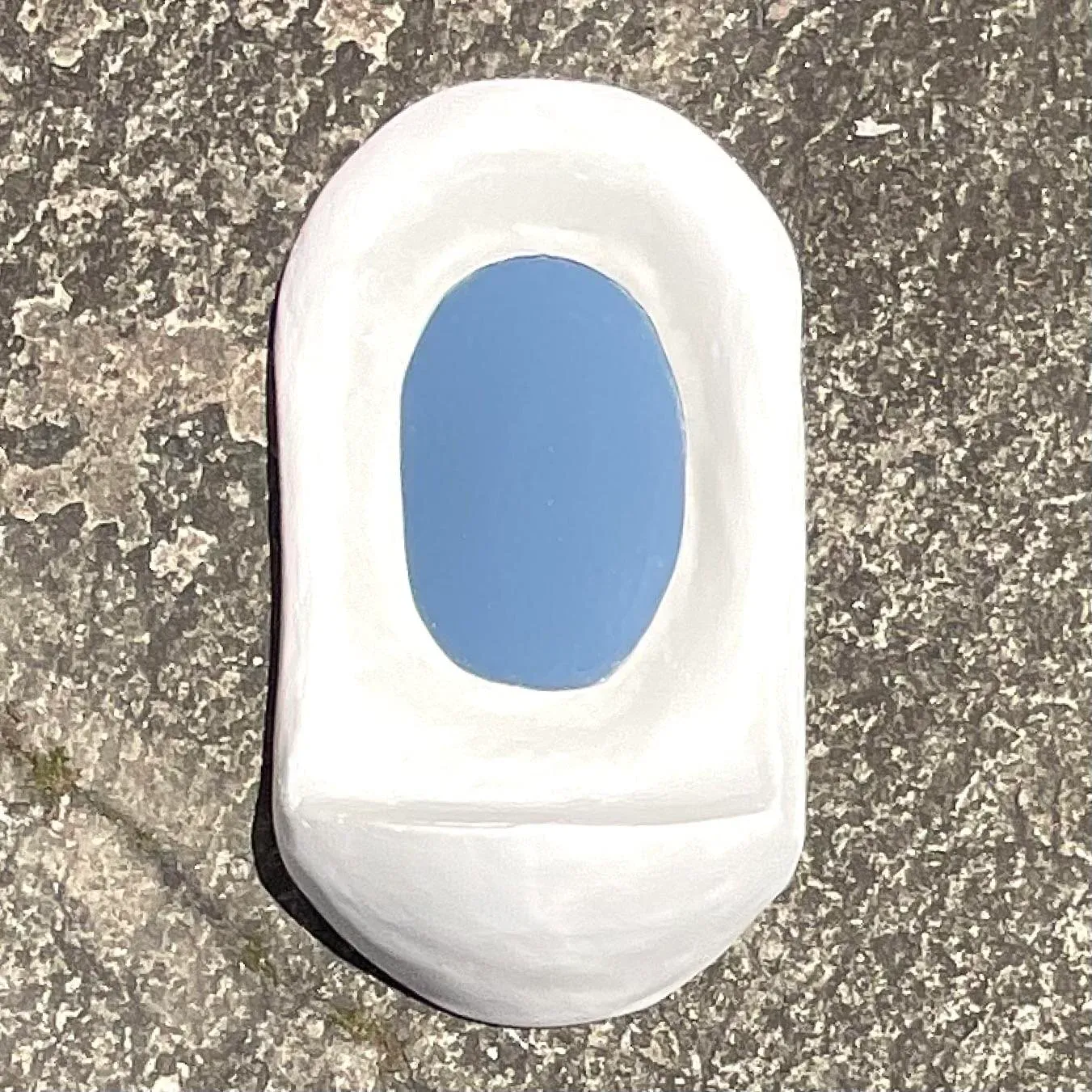 Vintage Boho Biomorphic Plaster Mirror — additional photo 4