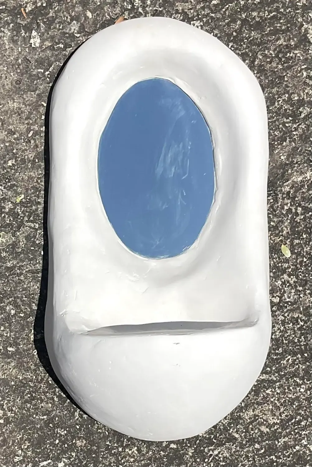 Vintage Boho Biomorphic Plaster Mirror — additional photo 7
