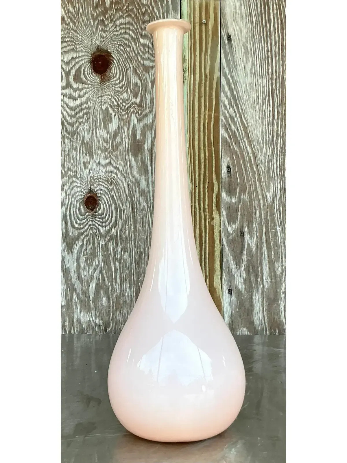 Vintage Boho Blown Glass Vase — additional photo 2