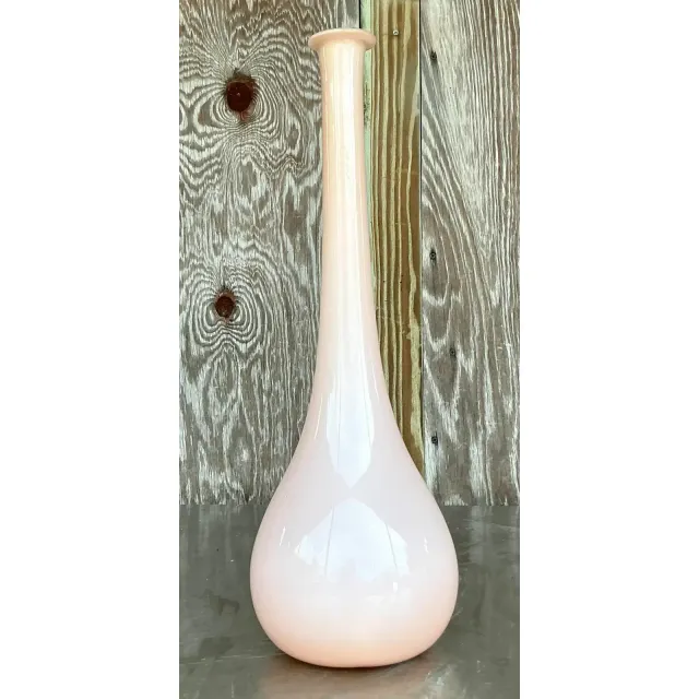 Vintage Boho Blown Glass Vase — additional photo 1