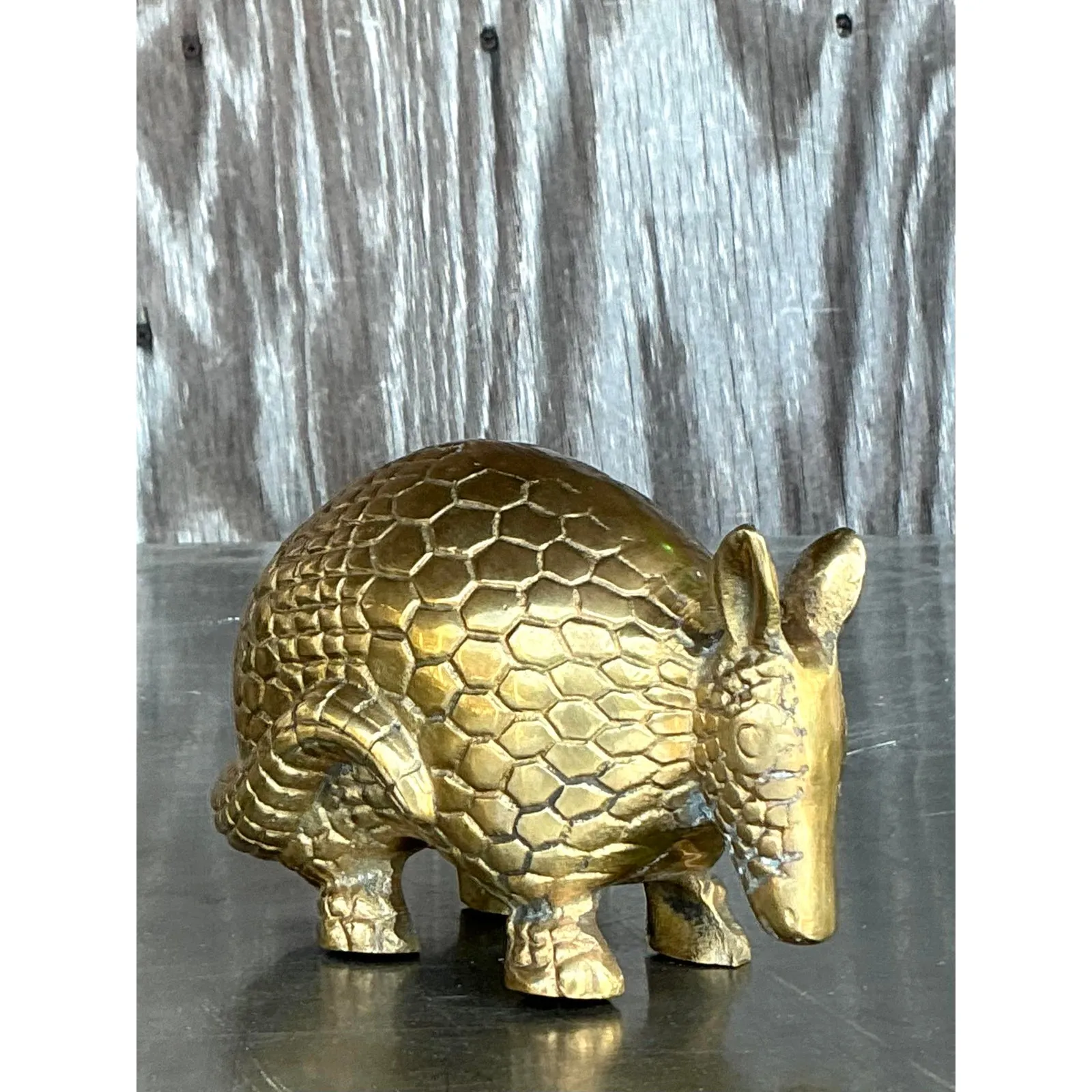 Vintage Boho Brass Armadillo — additional photo 4