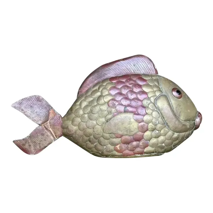 Vintage Boho Brass Fish After Sergio Bustamante — additional photo 1