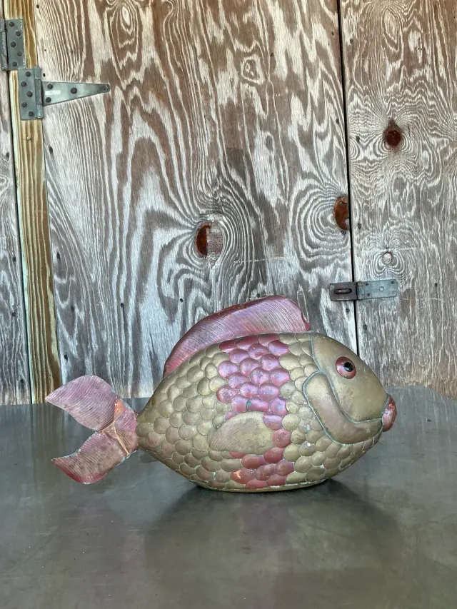 Vintage Boho Brass Fish After Sergio Bustamante — additional photo 3