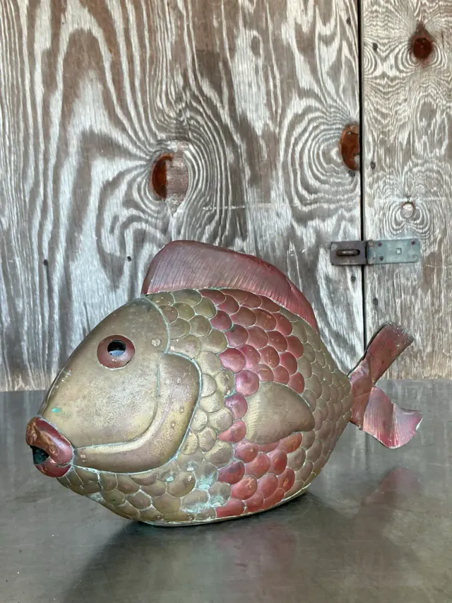 Vintage Boho Brass Fish After Sergio Bustamante — additional photo 4
