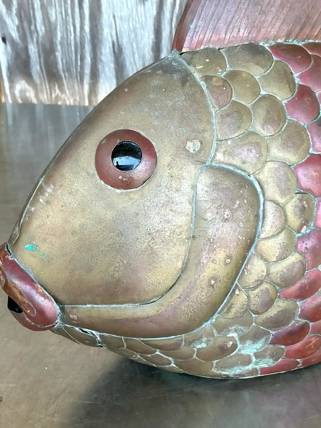 Vintage Boho Brass Fish After Sergio Bustamante — additional photo 5