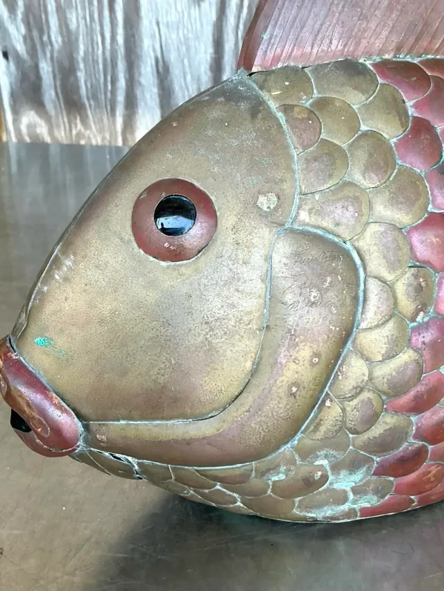 Vintage Boho Brass Fish After Sergio Bustamante — additional photo 5