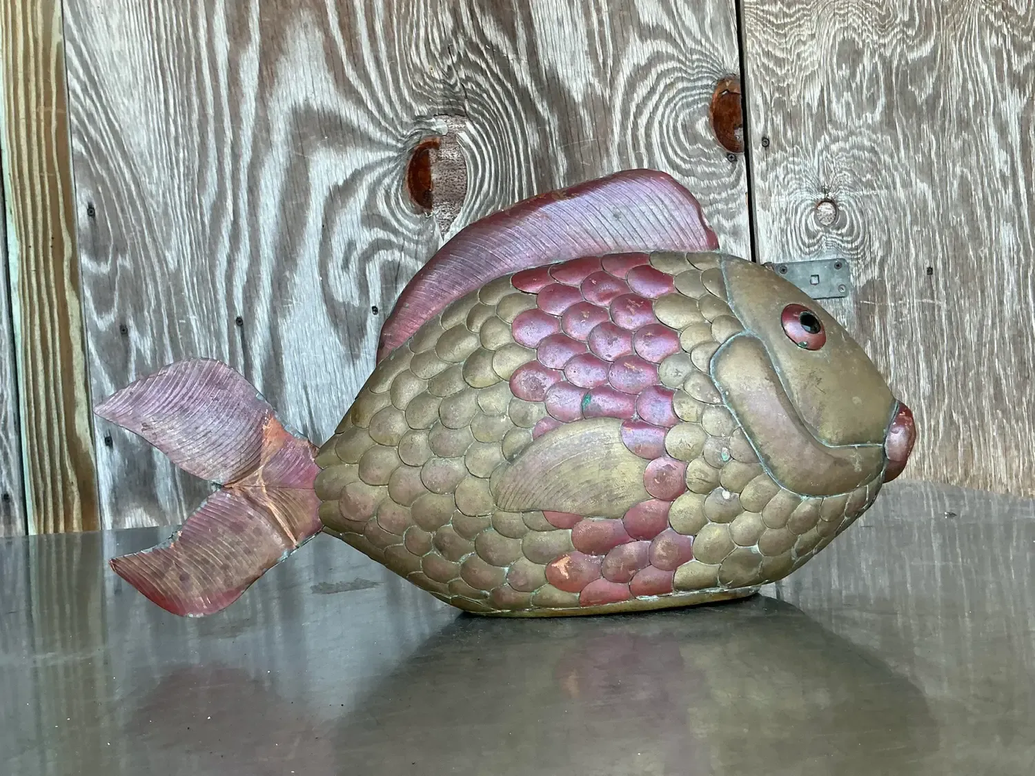 Vintage Boho Brass Fish After Sergio Bustamante — additional photo 8