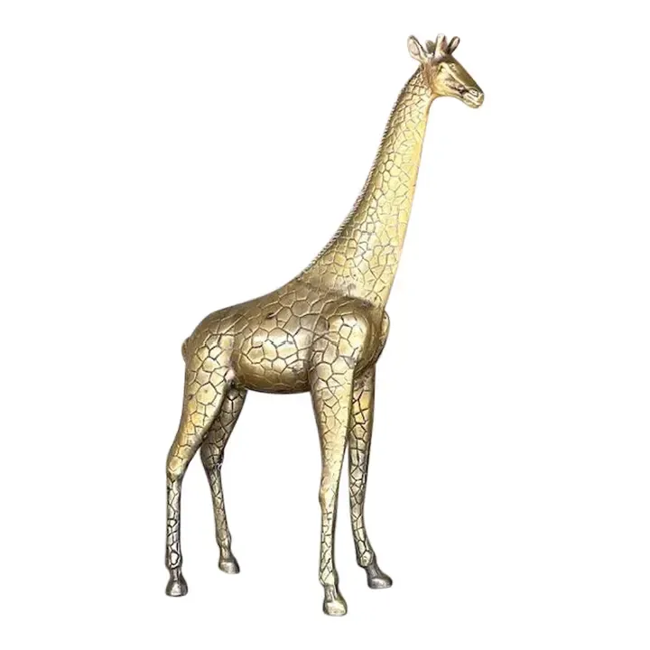 Vintage Boho Brass Giraffe — additional photo 1