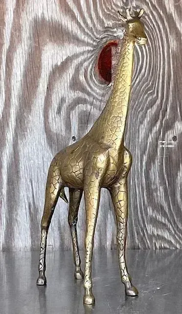 Vintage Boho Brass Giraffe — additional photo 3