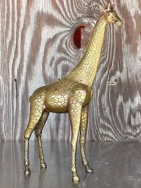 Vintage Boho Brass Giraffe — additional photo 4