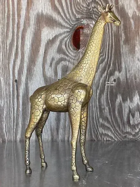 Vintage Boho Brass Giraffe — additional photo 5