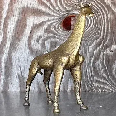 Vintage Boho Brass Giraffe — additional photo 8