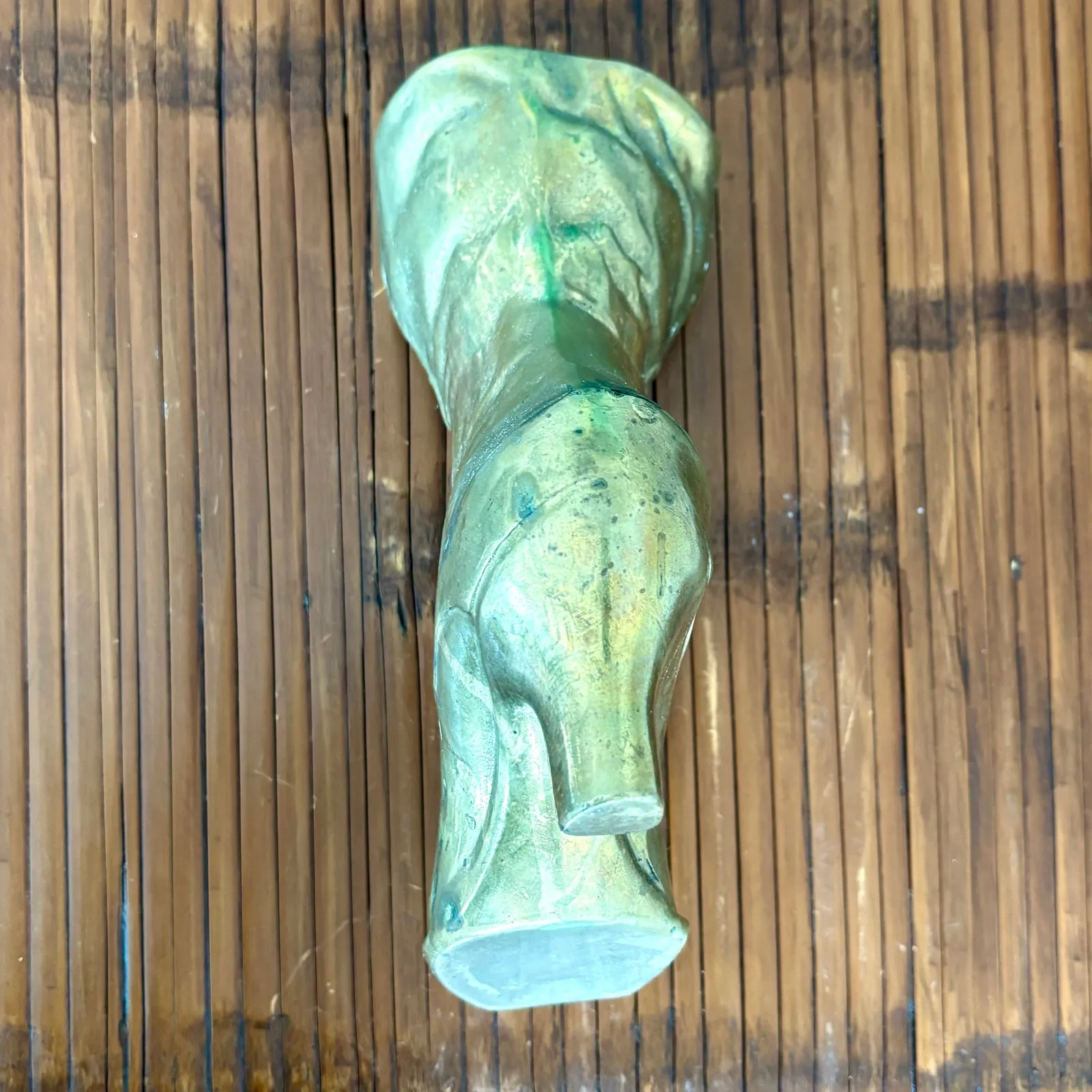 Vintage Boho Brass Victorian Boot Vase — additional photo 6