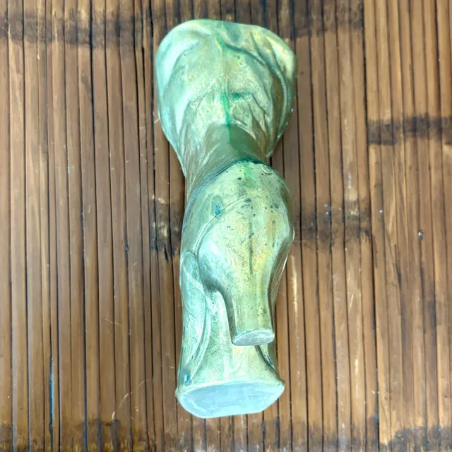 Vintage Boho Brass Victorian Boot Vase — additional photo 6