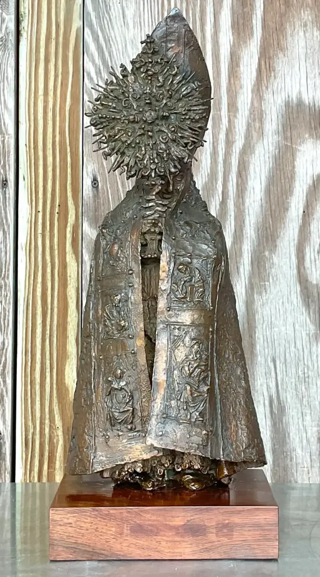 Vintage Boho Bruno Lucchesi Bronze Sculpture — additional photo 2