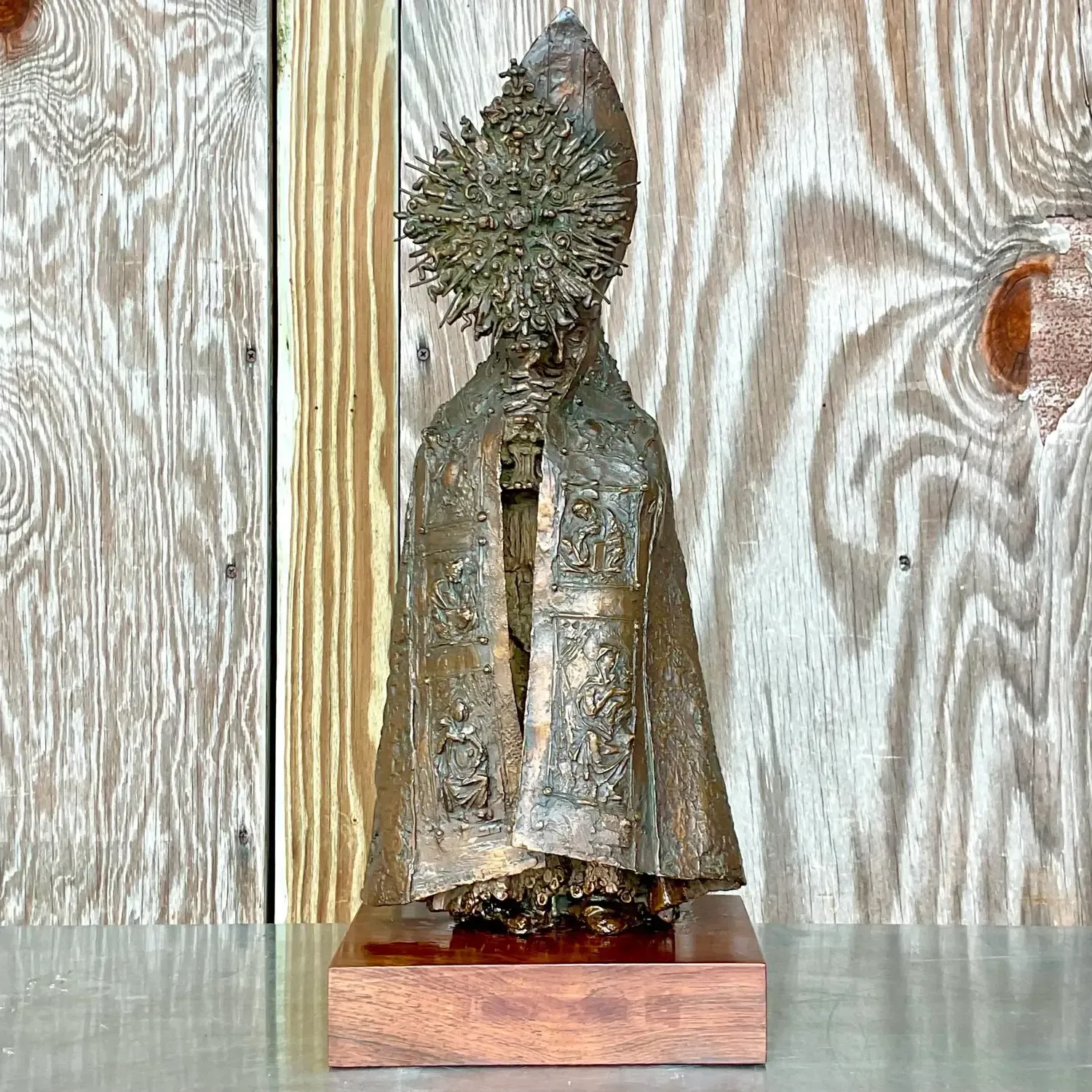 Vintage Boho Bruno Lucchesi Bronze Sculpture — additional photo 4