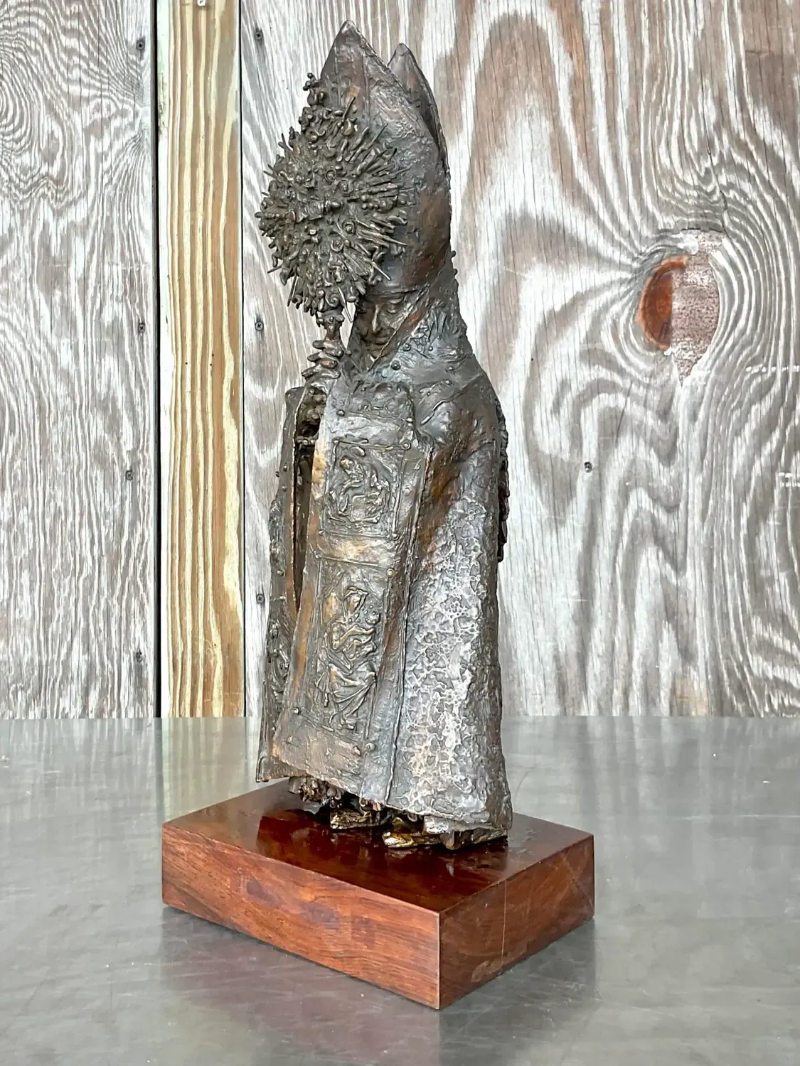 Vintage Boho Bruno Lucchesi Bronze Sculpture — additional photo 5
