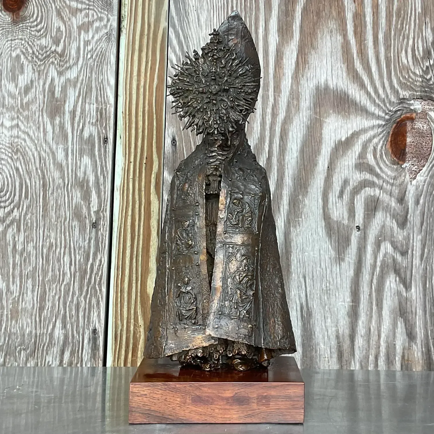 Vintage Boho Bruno Lucchesi Bronze Sculpture — additional photo 7