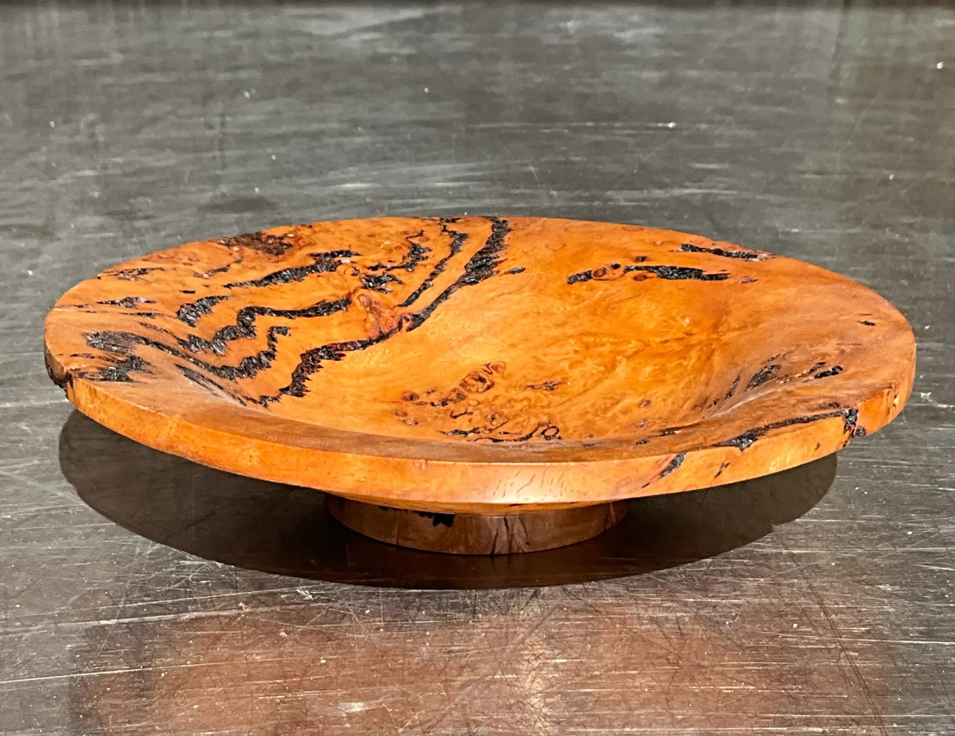 Vintage Boho Burl Wood Bowl  — additional photo 4