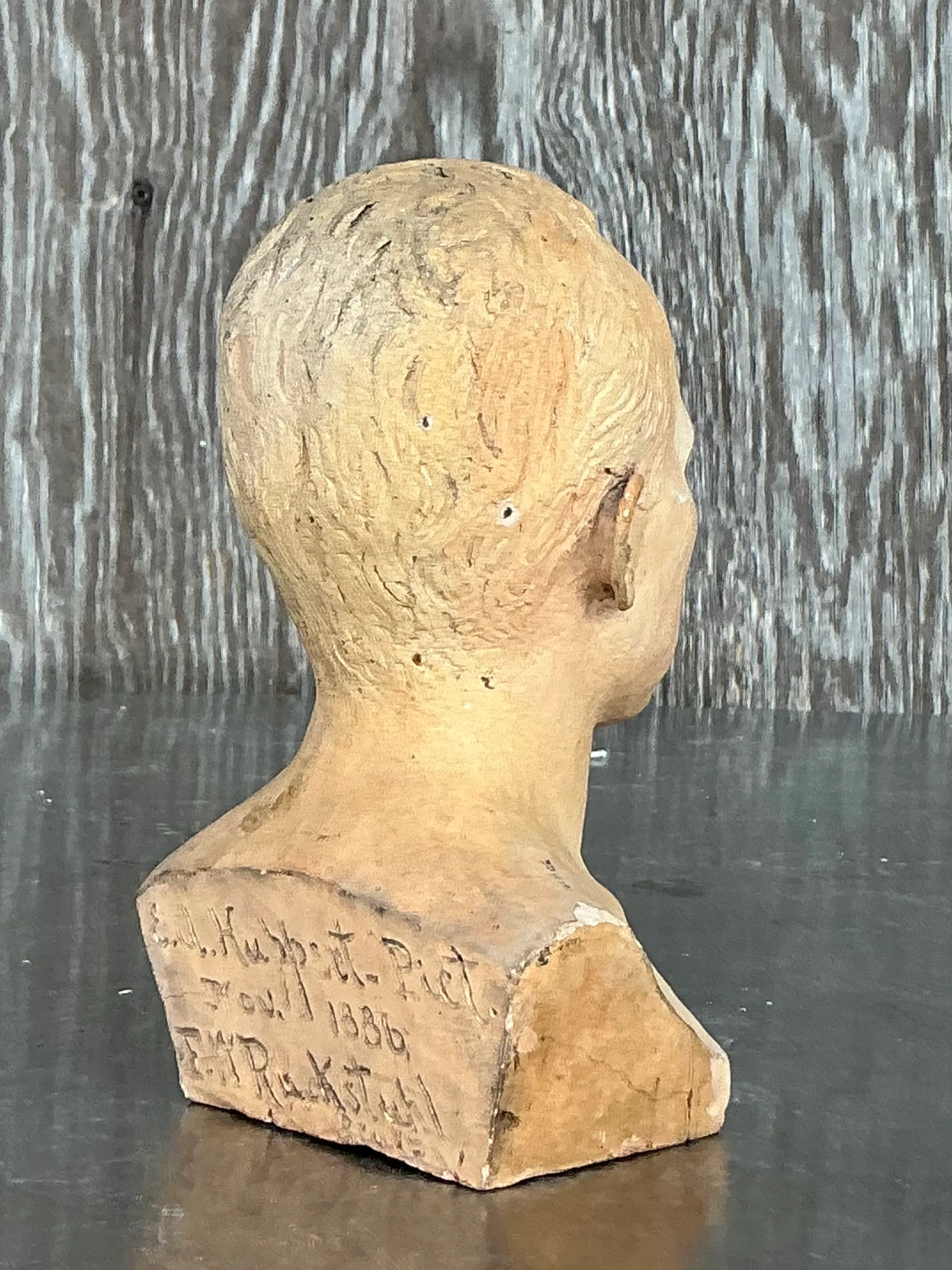 Vintage Boho Bust Of Man 
