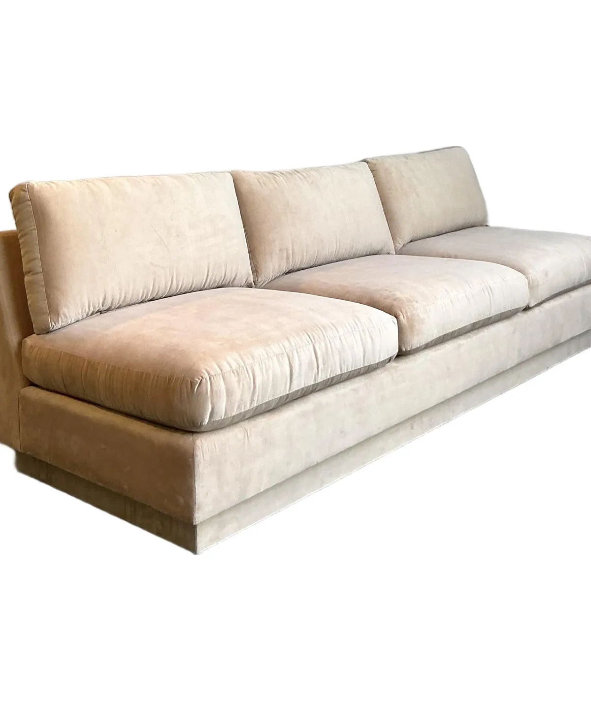 Vintage Boho Camel Slipper Sofa — additional photo 1