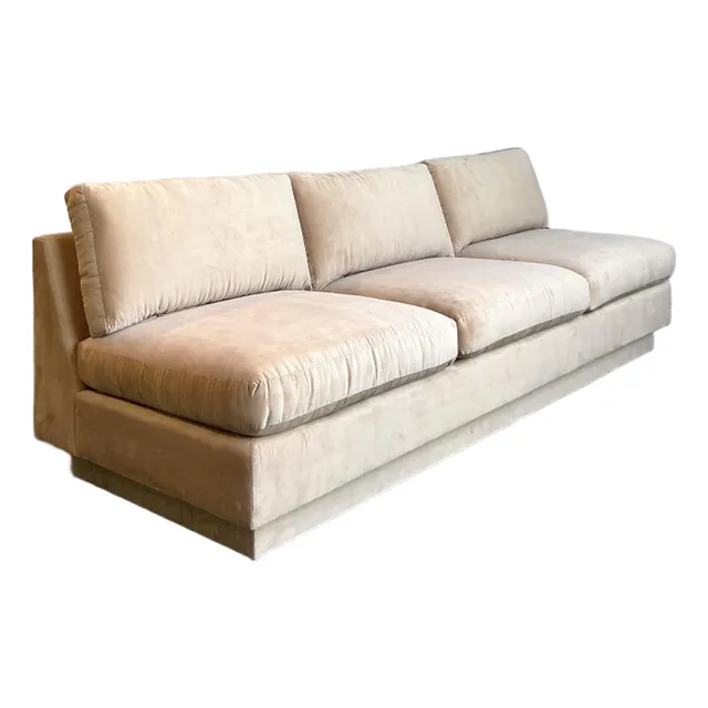 Vintage Boho Camel Slipper Sofa — additional photo 4