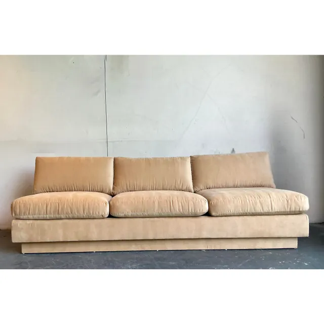 Vintage Boho Camel Slipper Sofa — additional photo 6