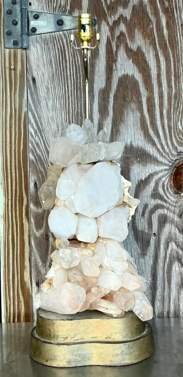 Vintage Boho Carole Stupell Crystals Lamp — additional photo 1