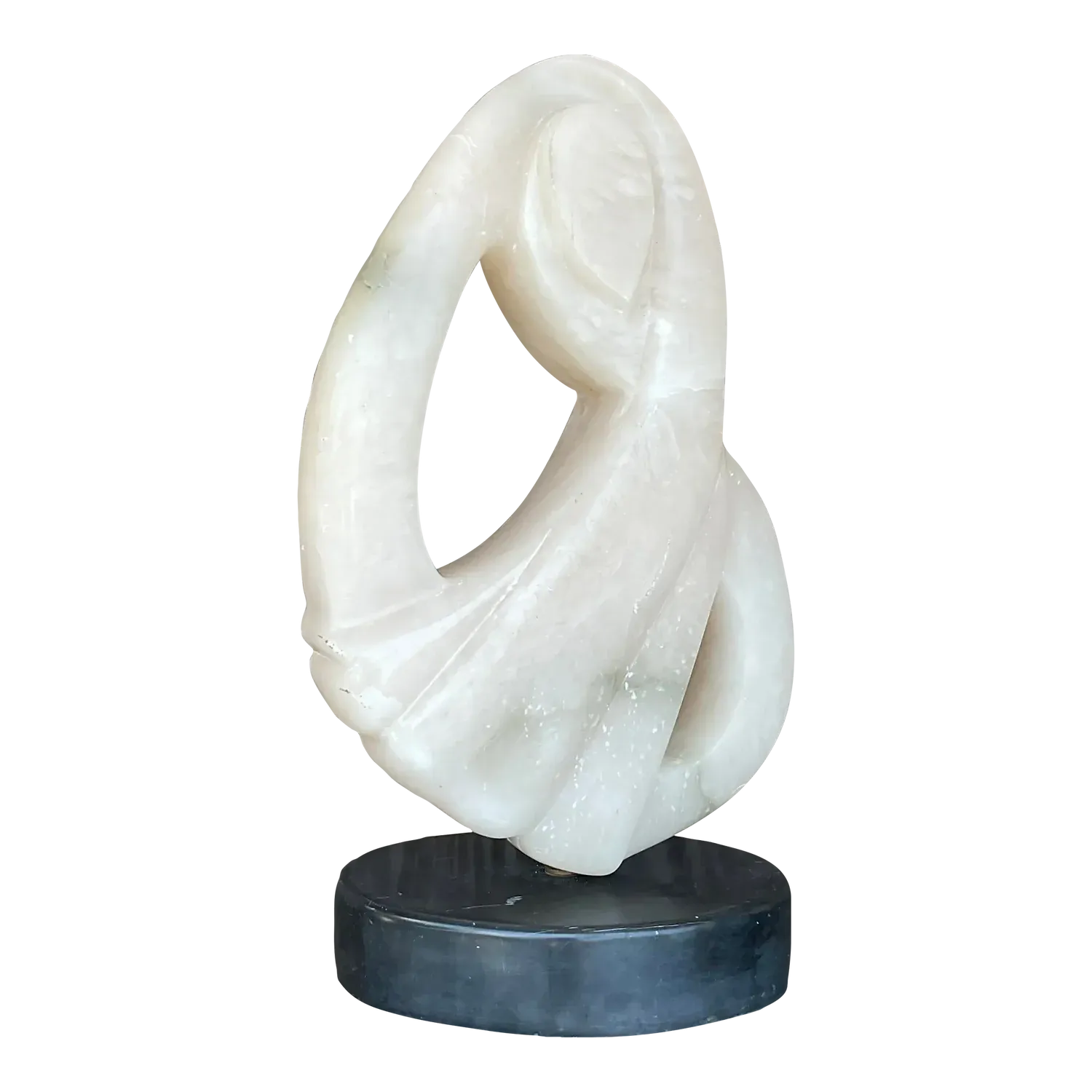 Vintage Boho Carved Stone Abstract Sculpture — additional photo 2