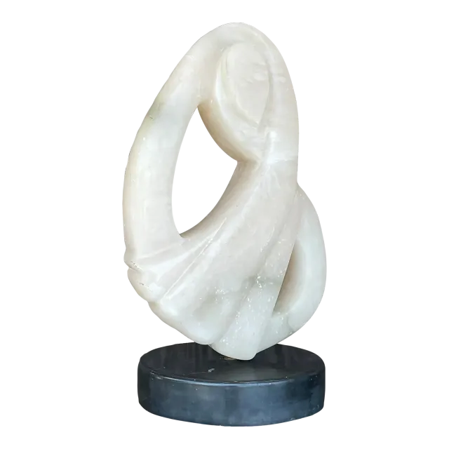 Vintage Boho Carved Stone Abstract Sculpture — additional photo 2