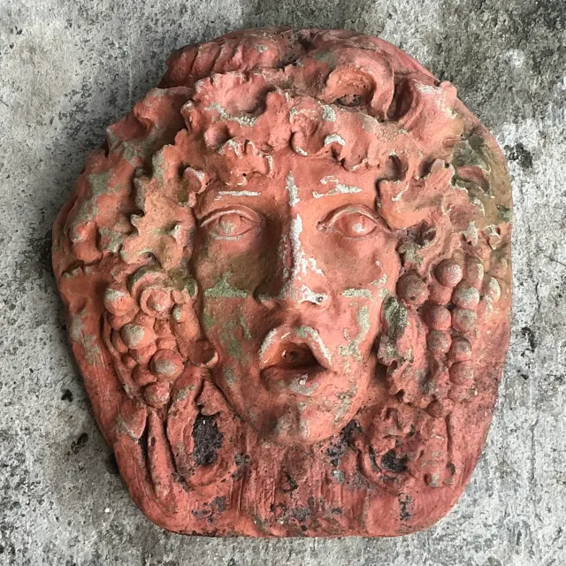 Vintage Boho Cast Concrete Goddess Wall Sculpture — additional photo 1