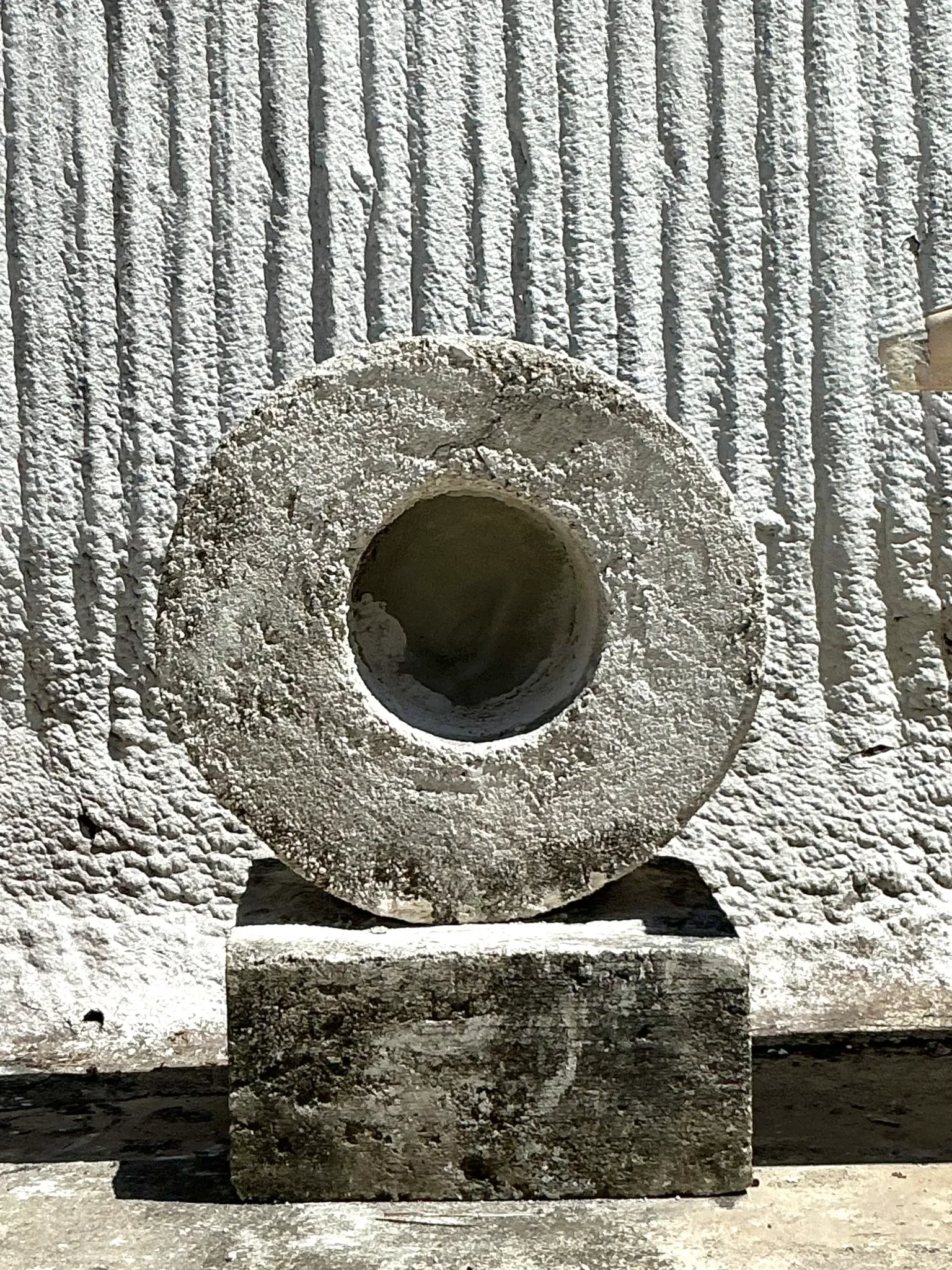 Vintage Boho Cast Concrete Sculpture — additional photo 1