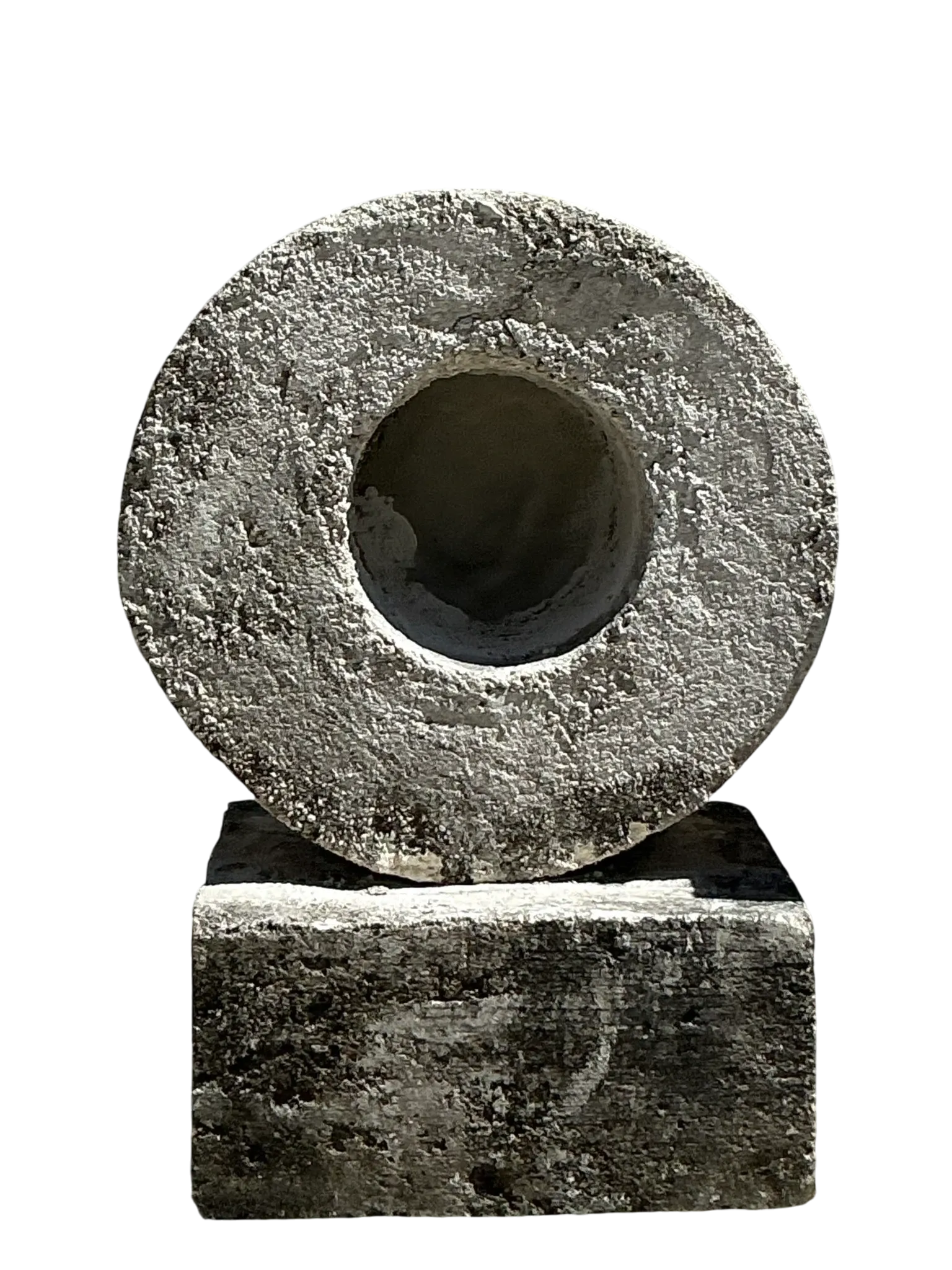 Vintage Boho Cast Concrete Sculpture — additional photo 2