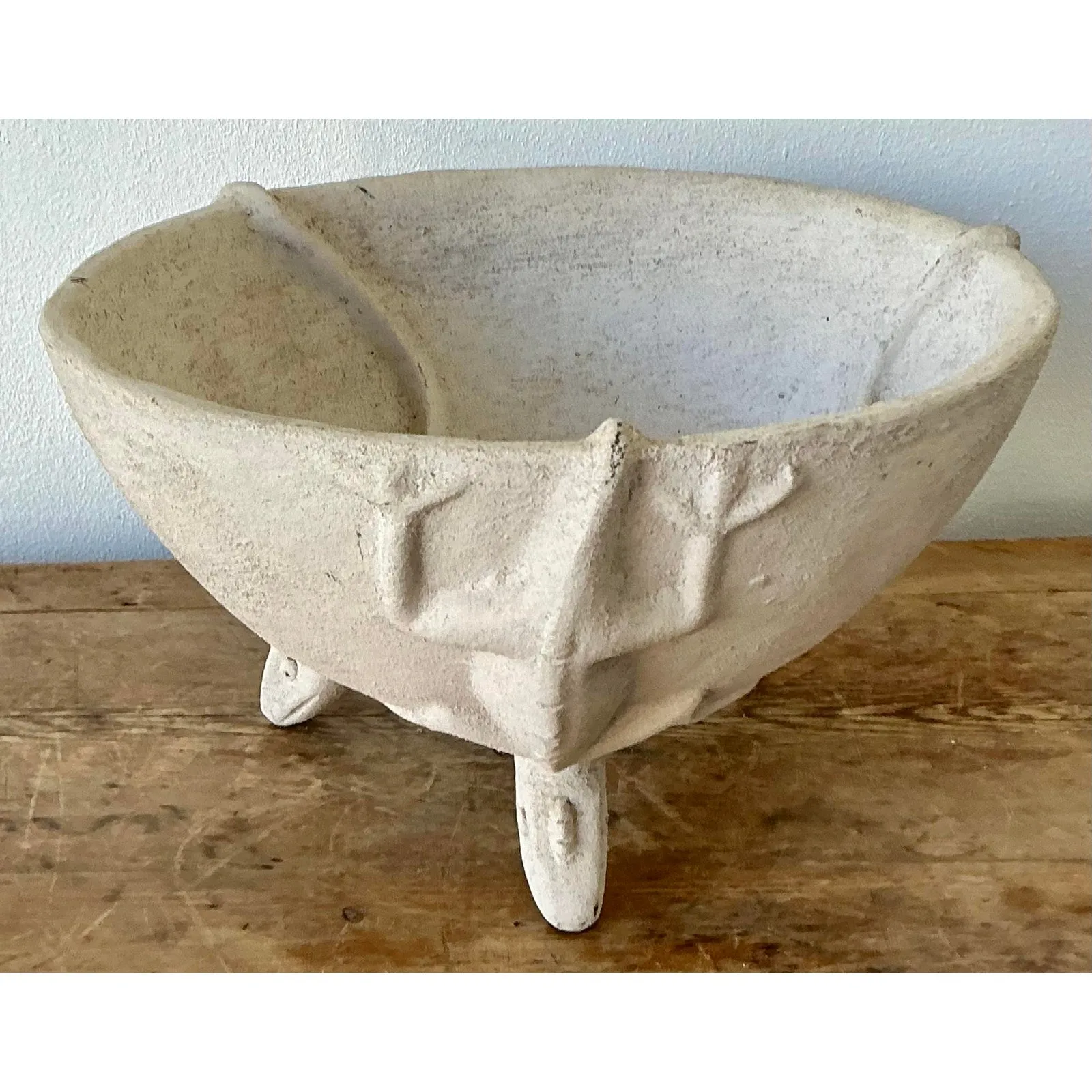 Vintage Boho Cast Lizard Ceramic Bowl — additional photo 2