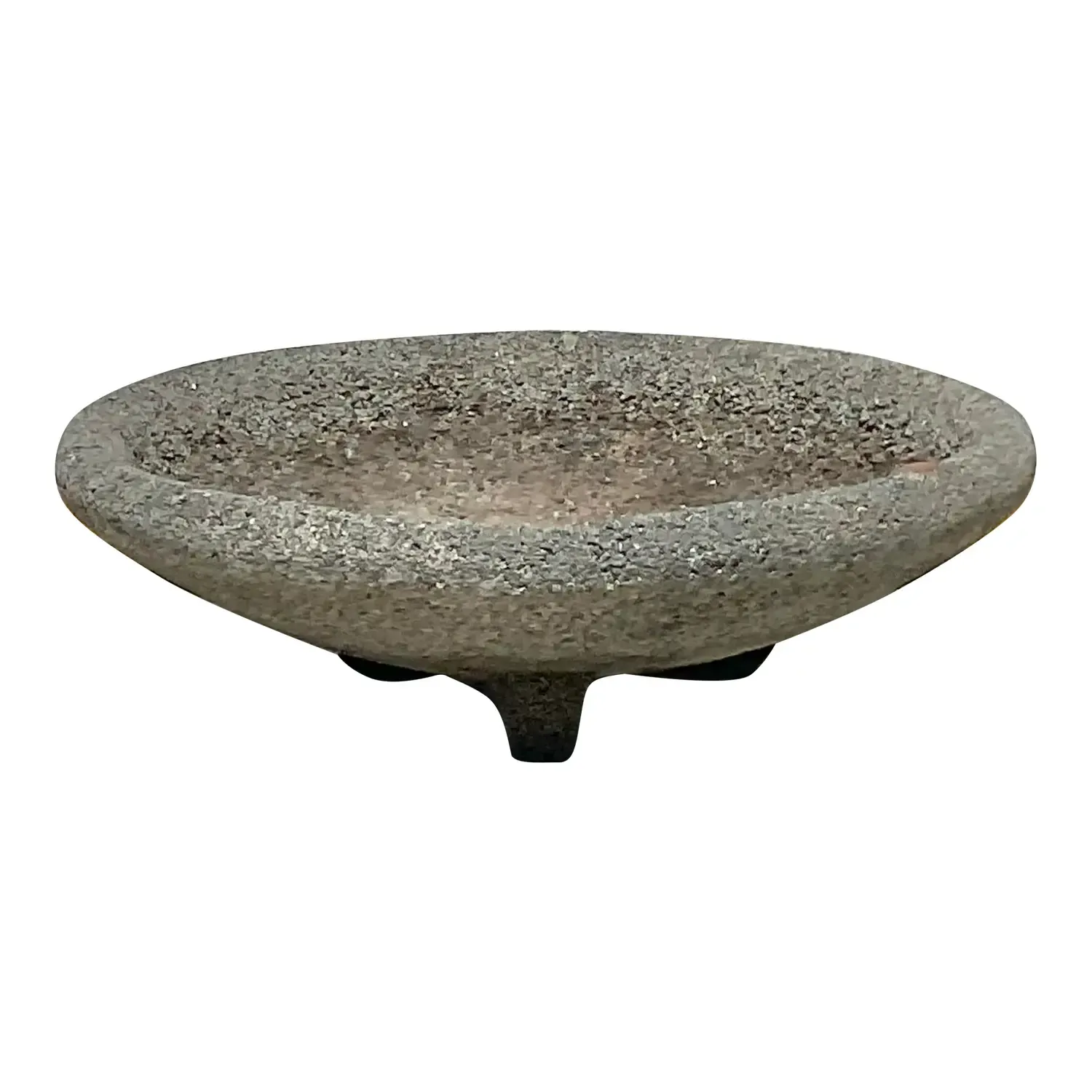 Vintage Boho Cement Low Bowl Planter — additional photo 1