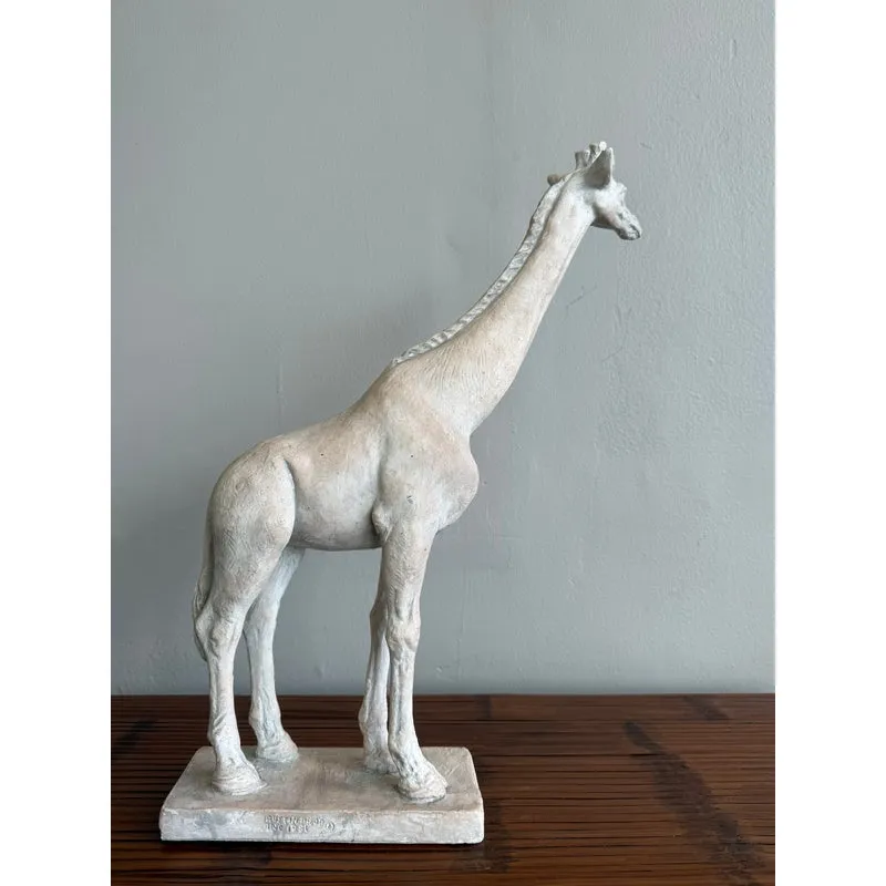 Vintage Boho Ceramic Giraffe Sculpture — additional photo 3