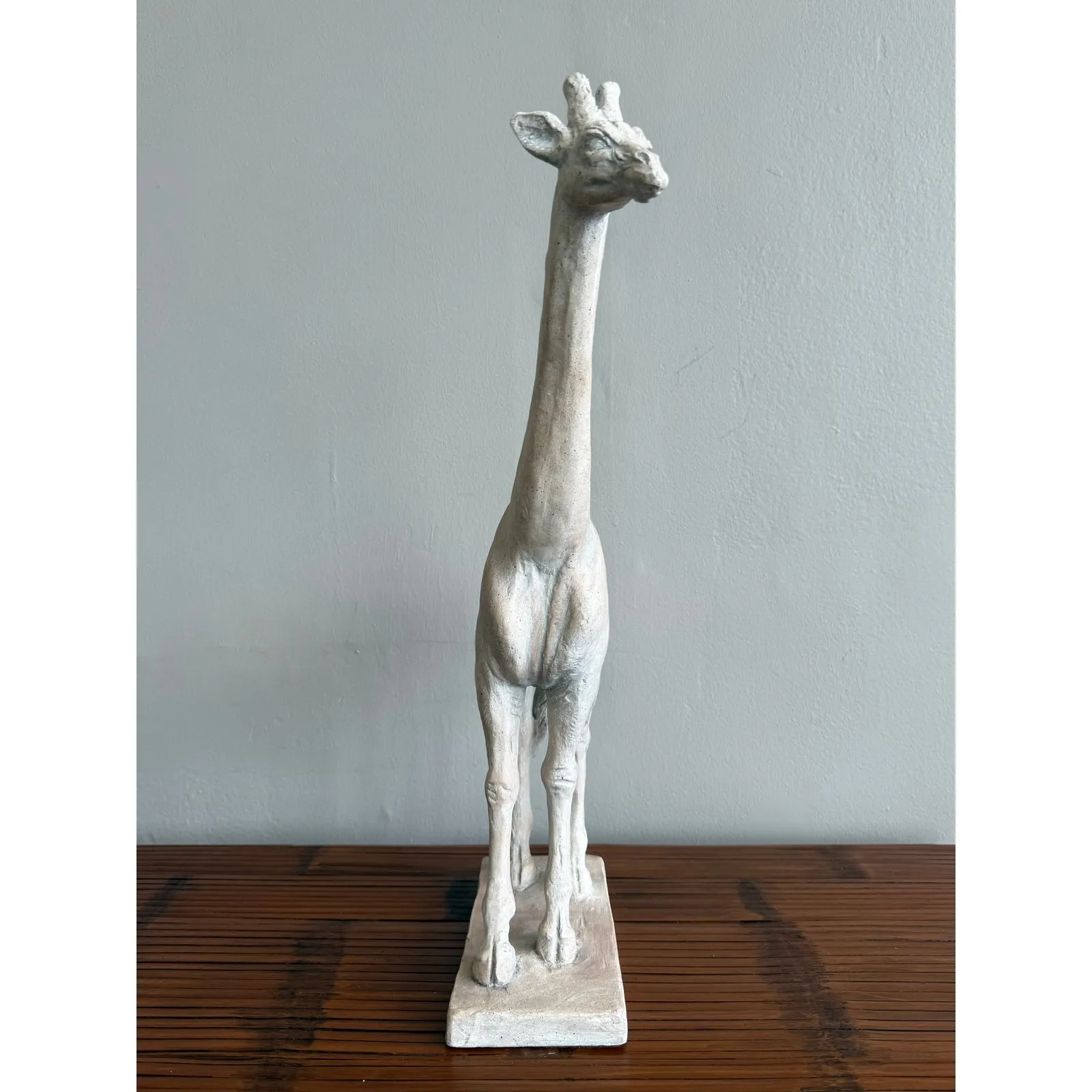 Vintage Boho Ceramic Giraffe Sculpture — additional photo 4