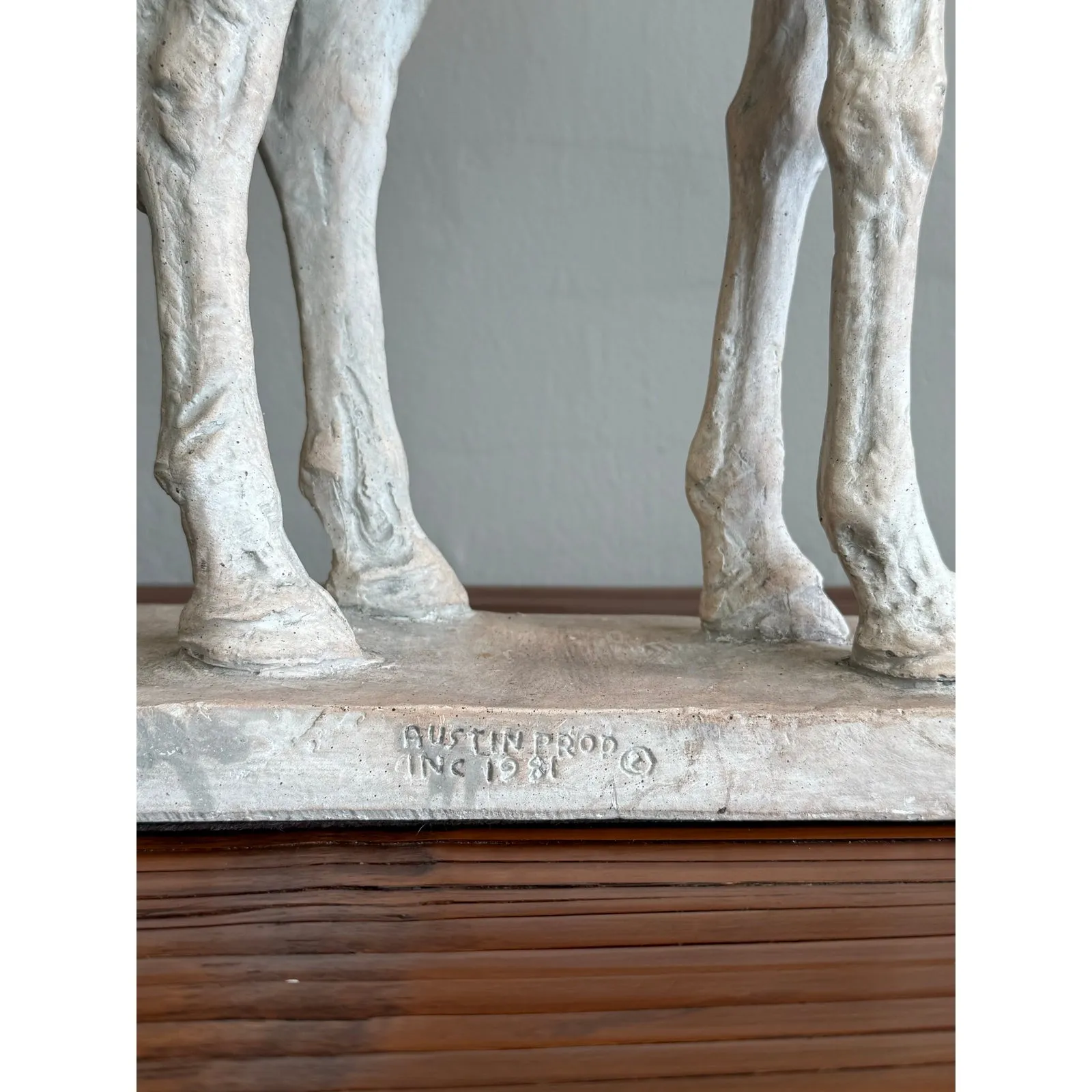 Vintage Boho Ceramic Giraffe Sculpture — additional photo 6